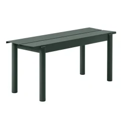 Banco de acero Linear steel bench 110 cm, Dark green