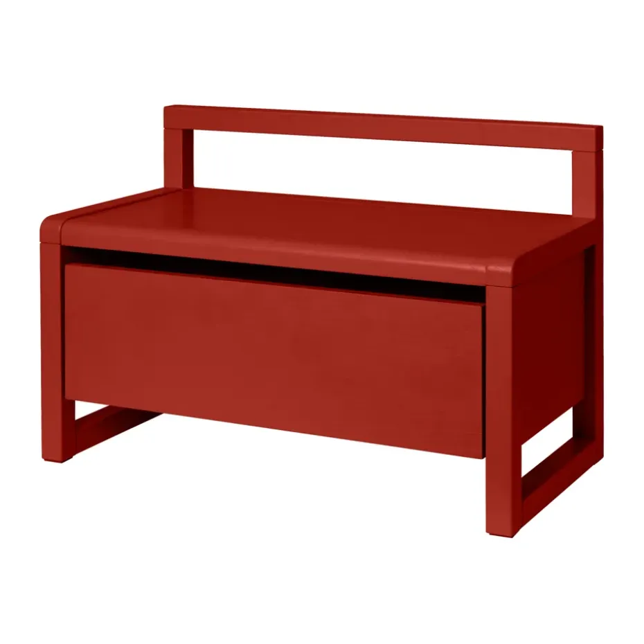 Banco de almacenamiento Little architect, Poppy Red, 60×30×41,2 cm