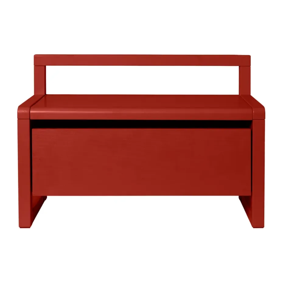 Banco de almacenamiento Little architect, Poppy Red, 60×30×41,2 cm