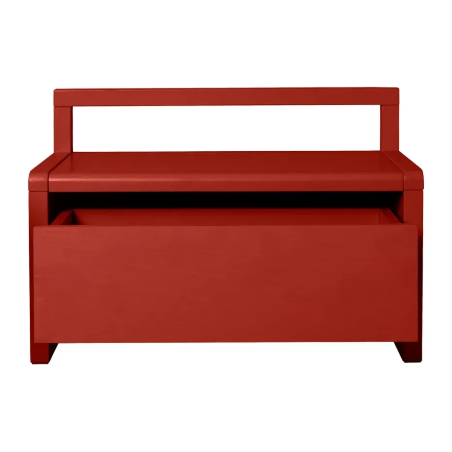Banco de almacenamiento Little architect, Poppy Red, 60×30×41,2 cm
