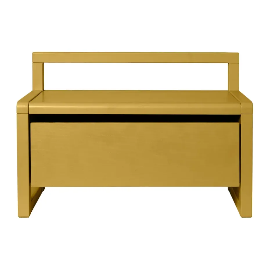 Banco de almacenamiento Little architect, Yellow, 60 × 30 × 41,2 cm