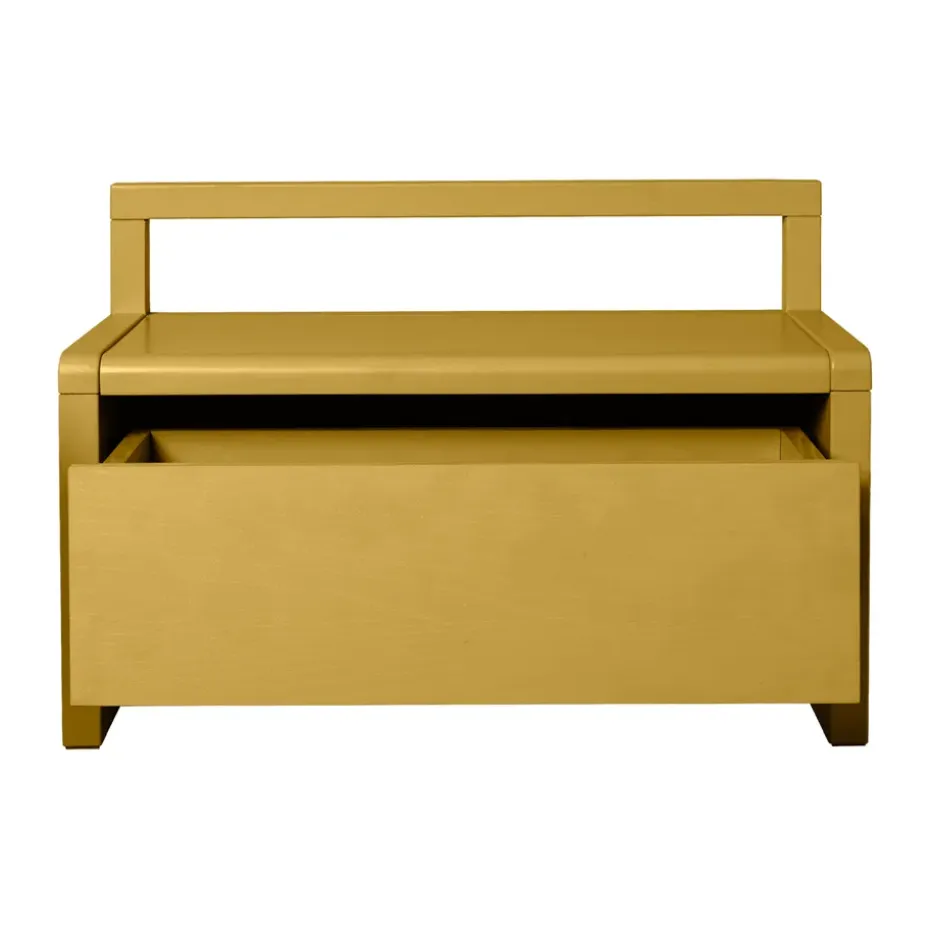 Banco de almacenamiento Little architect, Yellow, 60 × 30 × 41,2 cm