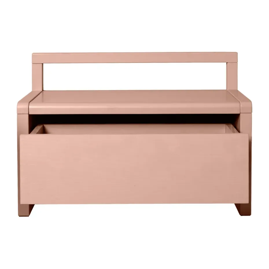 Banco de almacenamiento Little architect, Rose, 60×30×41,2 cm