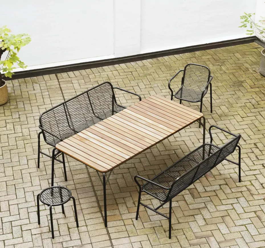 Banco de comedor Vig, Negro