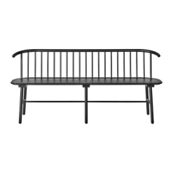 Banco de comedor VIOR, Roble lacado en negro