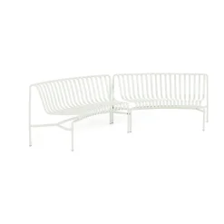 Banco de parque in-in Palissade Dining, Cream white