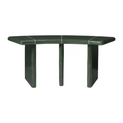Banco Deya curved, Dark green, 110x40x45,5 cm