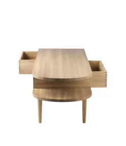 Banco F24 Radius, Oak nature lacquered 45x145 cm