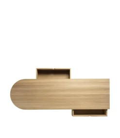 Banco F24 Radius, Oak nature lacquered 45x145 cm