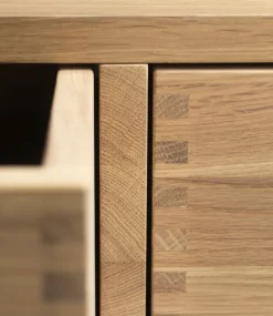 Banco F24 Radius, Oak nature lacquered 45x145 cm