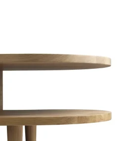 Banco F24 Radius, Oak nature lacquered 45x145 cm