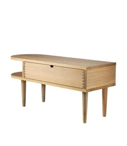 Banco F24 Radius, Oak nature lacquered 35x90 cm