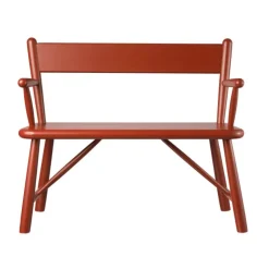 Banco infantil P11, Beech red painted
