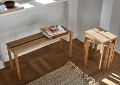 Banco Moebe Peg 90x27,5x44 cm, Roble