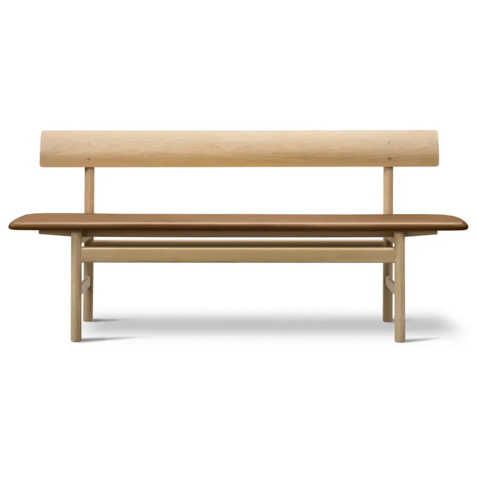 Banco Mogensen 3171, Cuero omni 307-roble enjuagado