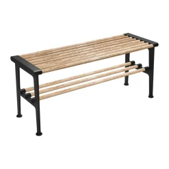 Banco Nostalgi 100 cm, Fresno-negro