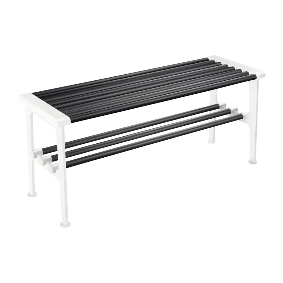 Banco Nostalgi 100 cm, Negro-blanco