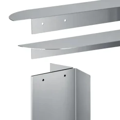 Banco ORU 80x45 cm, Acero inoxidable mate