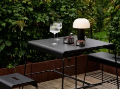 Banco para exteriores A-bench con estante de 45 cm, Black