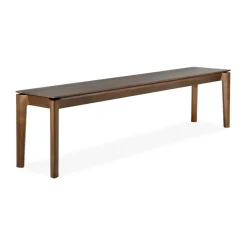 Banco para libros, Teca tintada oscura 186 cm