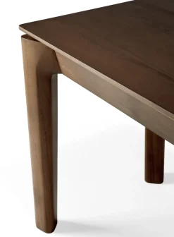 Banco para libros, Teca tintada oscura 186 cm