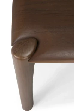 Banco PI 146x35 cm, Lackad teak brown