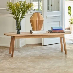 Banco Triangle Leg, Roble aceite, 150 cm