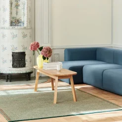 Banco Triangle Leg, roble lacado al agua, 150 cm