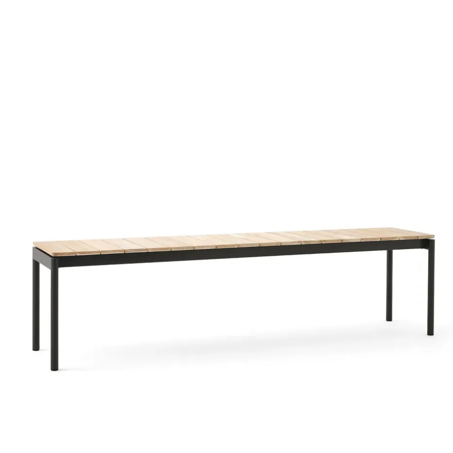 Banco Ville AV28 large 180x40 cm, Warm black