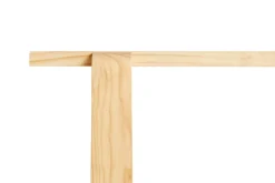 Banco Weekday 140x23 cm en pino lacado, Natural