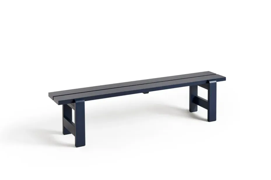 Banco Weekday 190x32 cm en pino lacado, Oliva