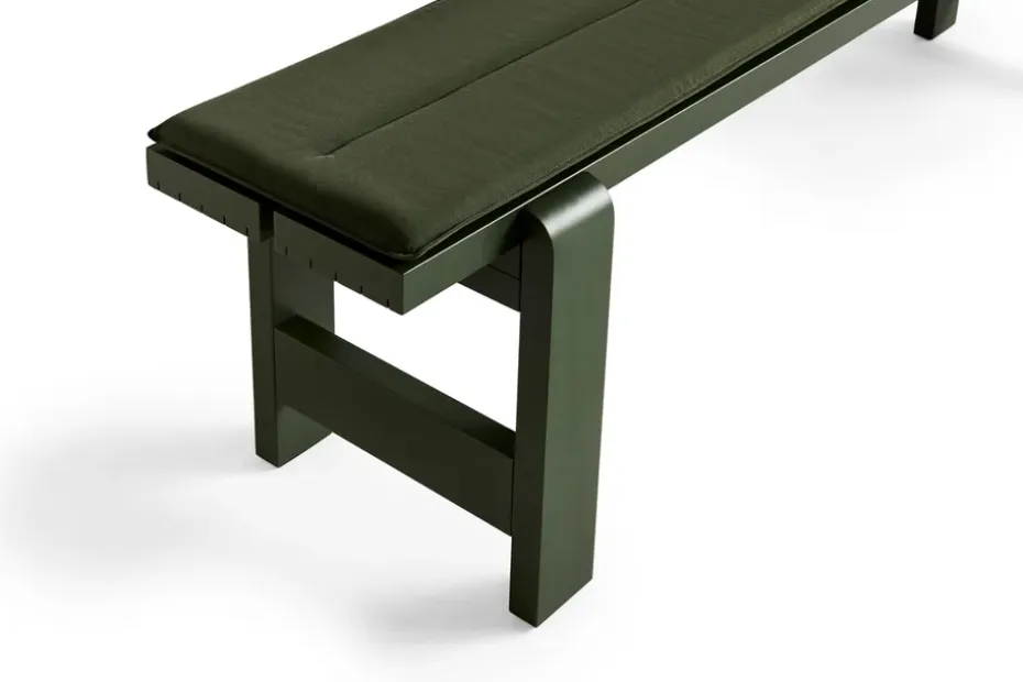 Banco Weekday 190x32 cm en pino lacado, Oliva