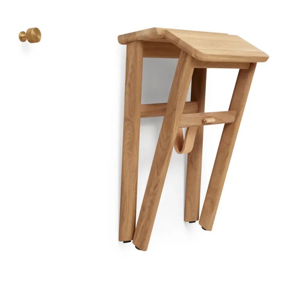 Banqueta Angle plegable, Roble