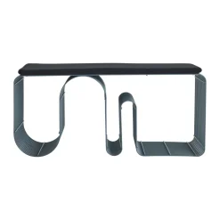 Banqueta Curva 100 cm, Dusty blue