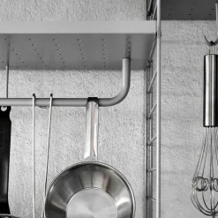 Barra de colgar String, Beige, 58 cm