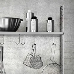 Barra de colgar String, Blanco, 30 cm