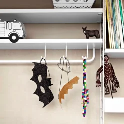 Barra de colgar String, Negro, 58 cm