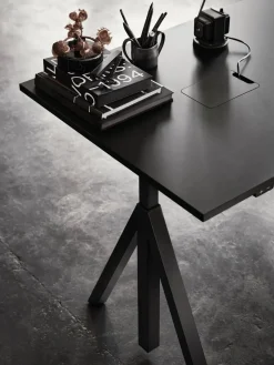 Base para escritorio elevable Works, Negro