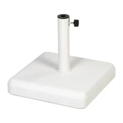 Base para sombrilla Fri Form, Hormigón blanco, 45x45 cm