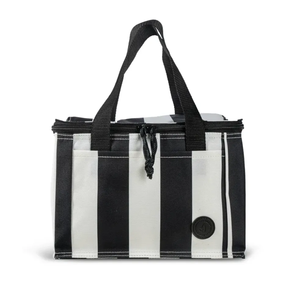Bolsa térmica City pequeña 3,2 L, Negro-blanco