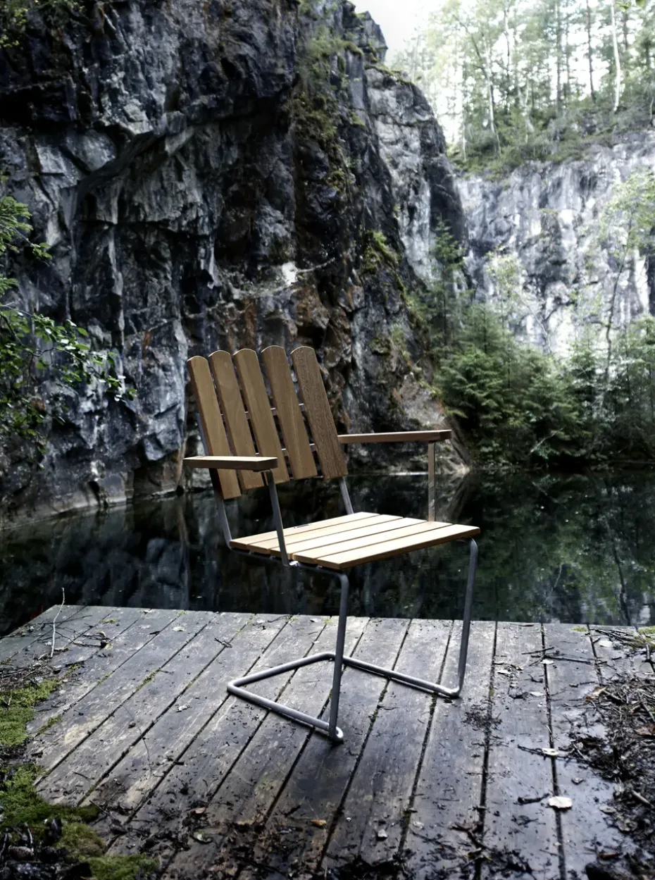 Butaca A2, Roble aceitado - estructura galvanizada en caliente