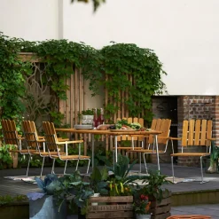 Butaca A2, Teca-estructura galvanizada en caliente