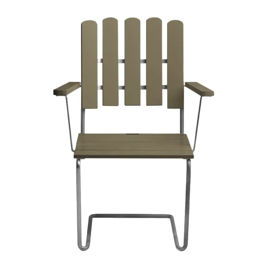 Butaca A2, Verde claro roble-acero galvanizado