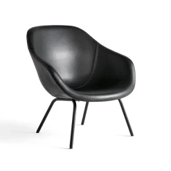 Butaca About a Lounge 87, Sense black-estructura de acero negra