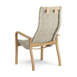 Butaca alto Primo con cojín para cuello roble aceitado, natural