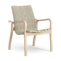 Butaca bajo Primo haya lacada, natural