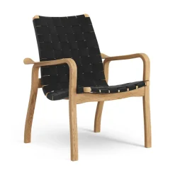 Butaca bajo Primo roble aceitado, negro