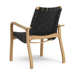 Butaca bajo Primo roble aceitado, negro