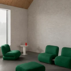 Butaca BAU, Divina melange-verde oscuro, recto