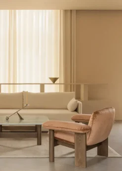 Butaca Brasilia low back, Dark oak-Avalon 012